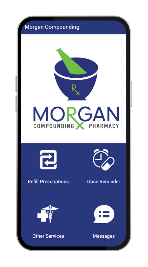 Morgan Compounding Pharmacy Mobile App Refill Option