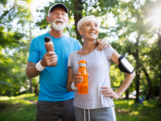 Couple after taking Inflammation, Energy, and Gut Health Supplements